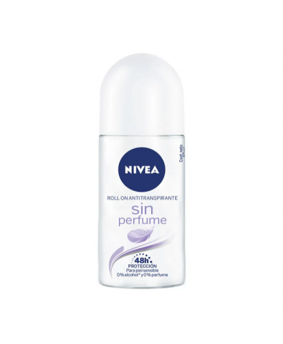 Nivea Desodorante Roll On Sin Perfume / 50 ml