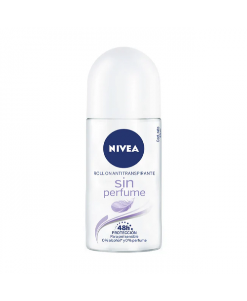 Nivea Desodorante Roll On Sin Perfume / 50 ml