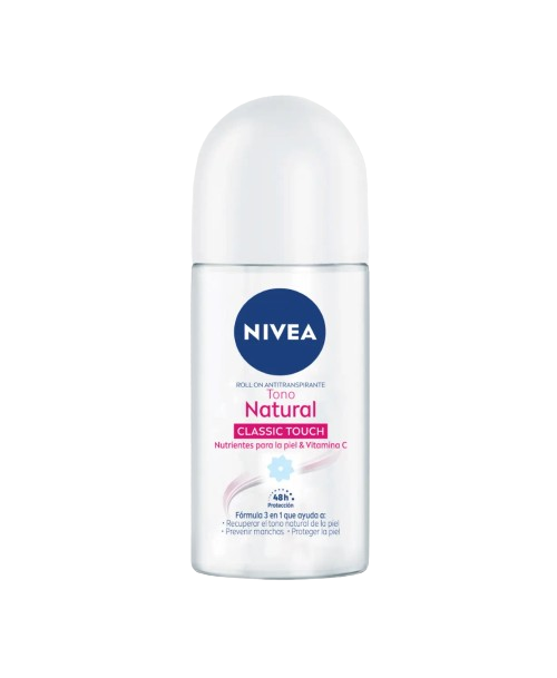 Nivea Desodorante Roll On Tono Natural Classic Touch / 50 ml