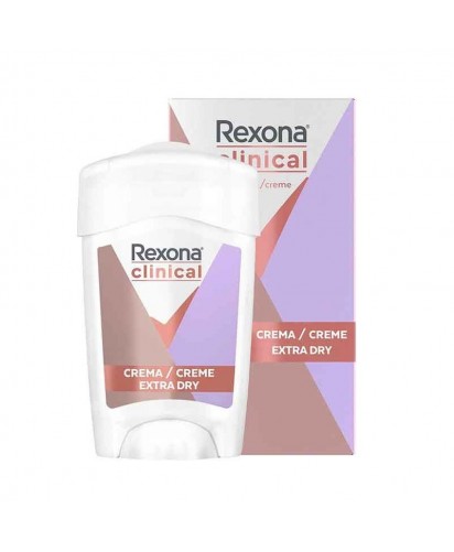 Rexona Clinical Desodorante Crema Extra Dry / 48 grs