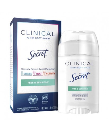 Secret Desodorante Barra Clinical / 45 grs