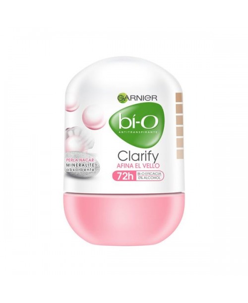 Garnier Bi-O Desodorante Roll On Clarify Afina el Vello / 50 grs