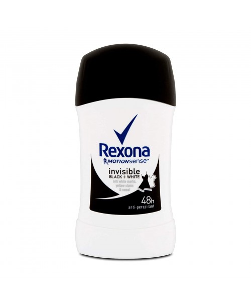 Rexona Desodorante Barra Invisible Blac & White / 40 ml