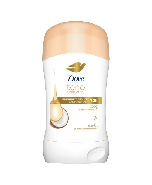 Dove Desodorante Barra Tono Uniforme Coco / 50 grs