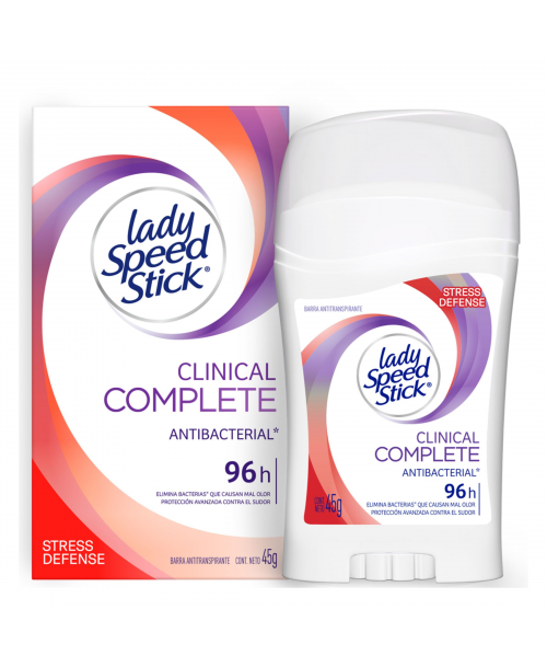 Lady Speed Stick Desodorante Barra Clinical Stress Defense / 45 grs