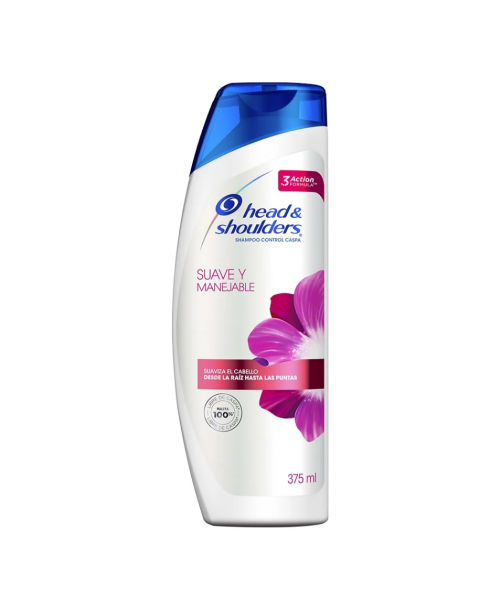 Head & Shoulders Shampoo Suave y Manejable / 375 ml