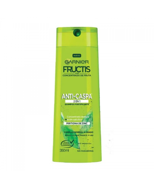 Garnier Fructis Shampoo Anticaspa 2 en 1 / 350 ml