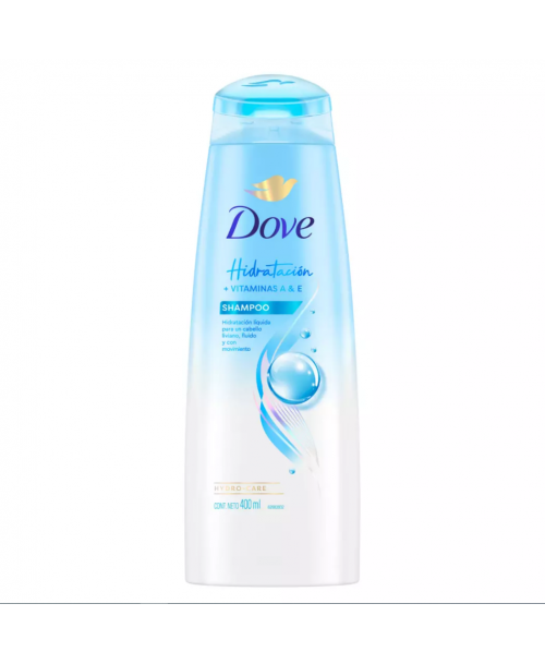 Dove Shampoo Hidratacion + Vitaminas A & E / 400 ml