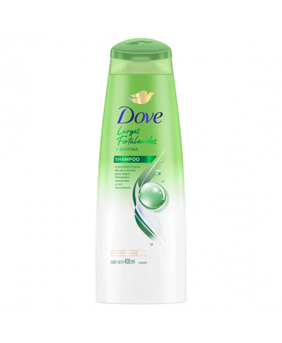 Dove Shampoo Largos Fortalecidos / 400 ml