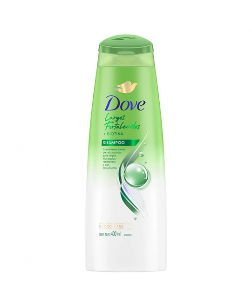 Dove Shampoo Largos Fortalecidos / 400 ml