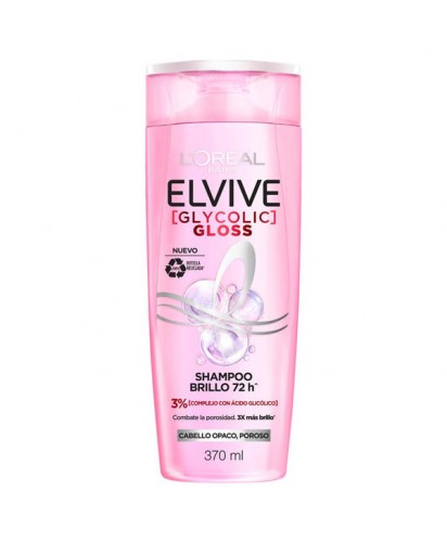 L'Oreal Elvive Shampoo Glycolic Gloss / 370 ml