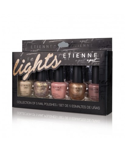 Etienne Expert Set de 5 Esmaltes Lights / 15 ml c/u