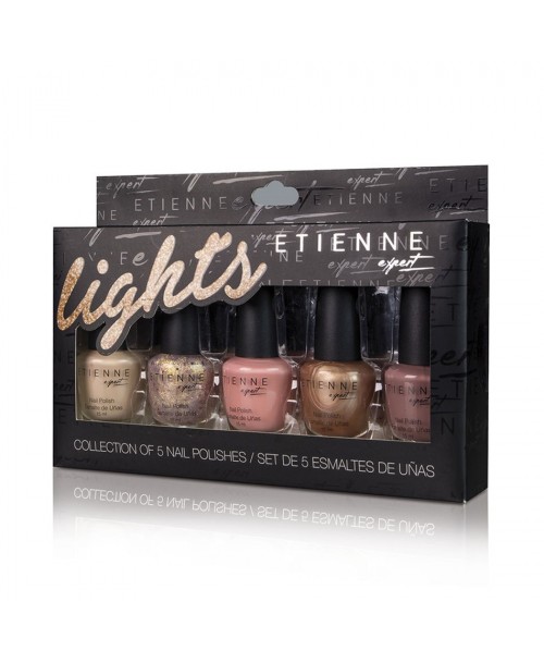 Etienne Expert Set de 5 Esmaltes Lights / 15 ml c/u