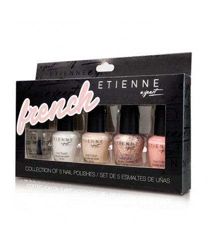 Etienne Expert Set de 5 Esmaltes French / 15 ml c/u