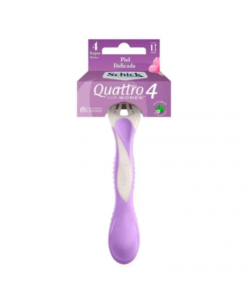 Schick Maquina de Afeitar Quattro 4 Women / 1 un