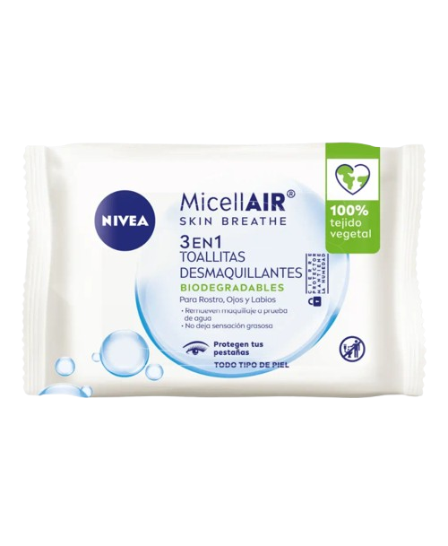 Nivea Toallitas Desmaquillantes Micelares / 25 uns