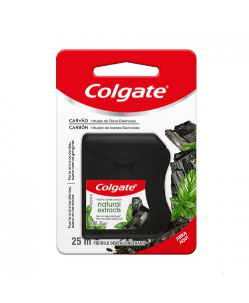 Colgate Hilo Dental Encerado Carbon / 25 mts