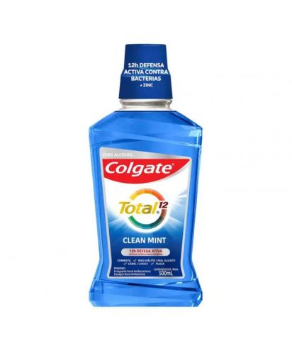 Colgate Enjuague Bucal Total 12 Clean Mint / 500 ml