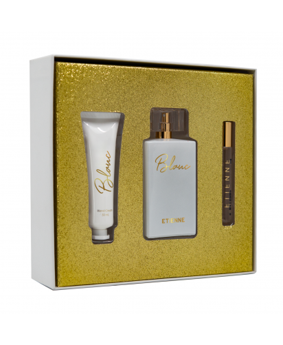 Estuche Etienne Rose: Fragancia 100 ml, Perfumero 10 ml y Crema de Manos 50 ml