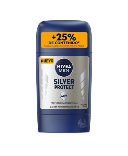 Nivea Men Desodorante Barra Silver Protect / 54 grs