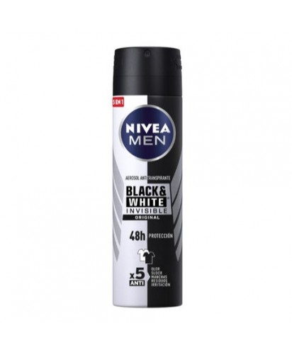 Nivea Desodorante Spray Black & White Invisible Original / 150 ml