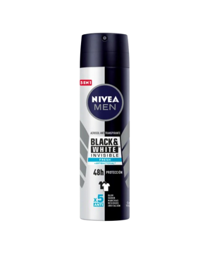 Nivea Desodorante Spray Black & White Invisible Fresh / 150 ml