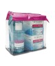 Estuche Petrizzio Hidrashock: Cremas faciales 50 grs, Agua Micelar 130 ml y Mascarilla Facial