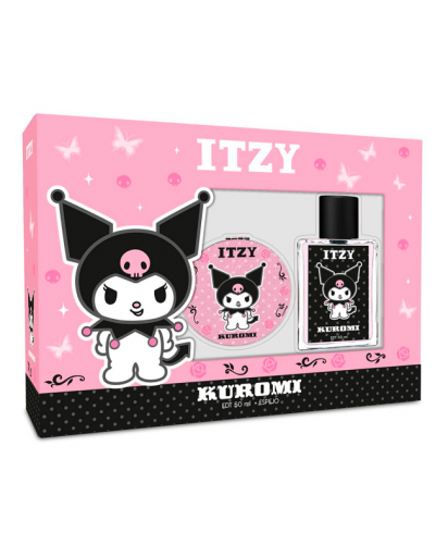 Estuche Itzy - Kuromi: Fragancia 50 ml y Espejo