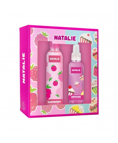 Estuche Natalie: Fragancia Apple 205 ml y Fragancia Cupcake 100 ml