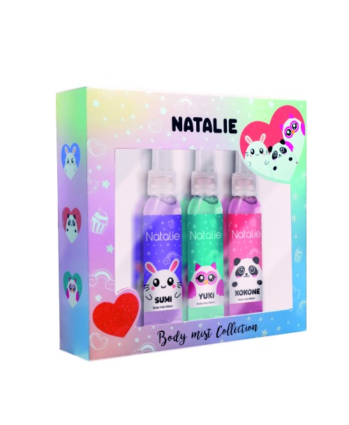 Estuche Natalie Body Mist Collection: Sumi, Yuki y Kokone / 100 ml c/u