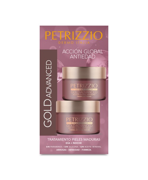 Estuche Petrizzio - Gold Advanced: Crema Dia 50 grs y Crema Noche 50 grs