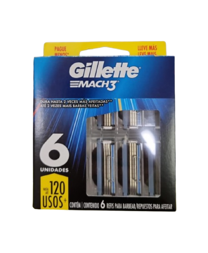 Gillette Repuestos para Maquina de Afeitar Mach3 / 6 uns