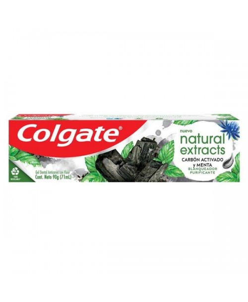 Colgate Pasta Dental Natural Extracts Carbon / 90 grs