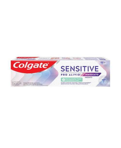 Colgate Pasta Dental Sensitive Pro Alivio Inmediato Blanqueador Fresh / 90 grs