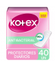 Kotex Protectores Diarios Antibacterial / 40 uns