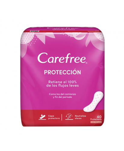 Carefree Protectores Diarios Proteccion / 40 uns