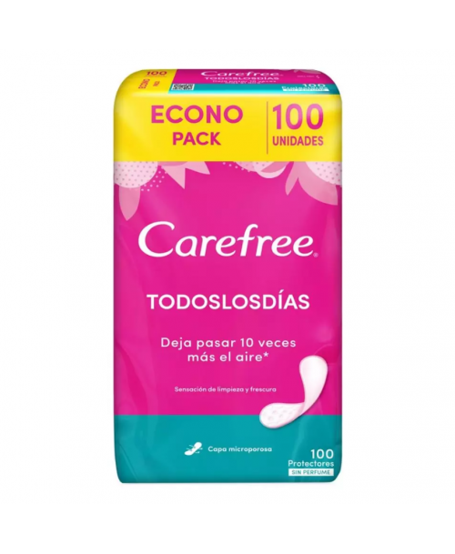 Carefree Protectores Diarios Todos los Dias / 100 uns