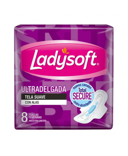 Ladysoft Toallas Femeninas Ultradelgada / 8 uns