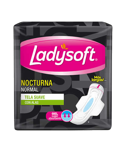 Ladysoft Toallas Femeninas Nocturna Normal / 7 uns