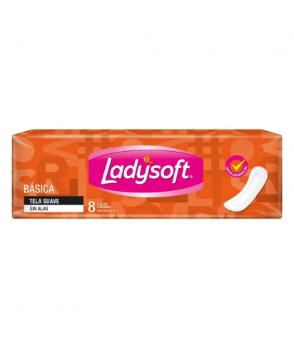 Ladysoft Toallas Femeninas Basica / 8 uns