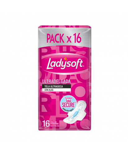 Ladysoft Toallas Femeninas Ultradelgada / 16 uns