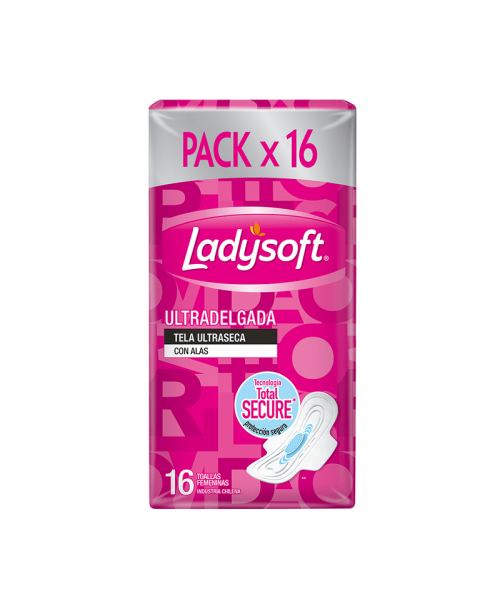 Ladysoft Toallas Femeninas Ultradelgada / 16 uns