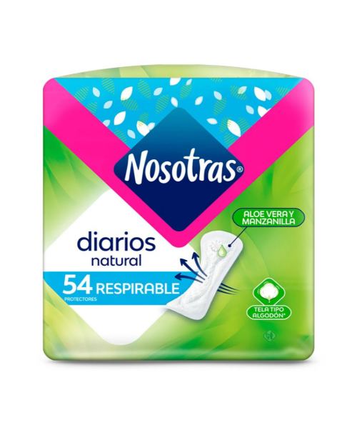 Nosotras Protectores Diarios Natural / 54 uns