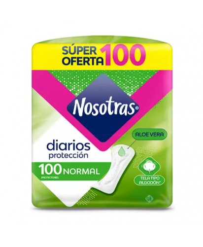 Nosotras Protectores Diarios Natural / 100 uns