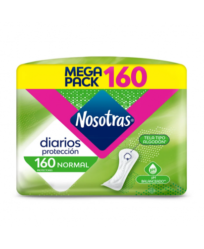 Nosotras Protectores Diarios Natural / 160 uns