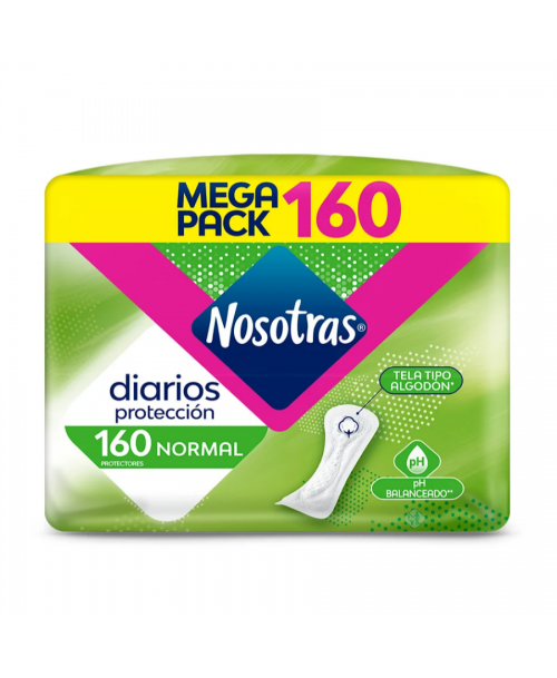 Nosotras Protectores Diarios Natural / 160 uns