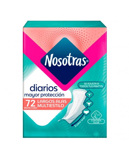 Nosotras Protectores Diarios Mayor Proteccion / 72 uns