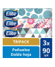 Elite Pañuelos Desechables Tripack / 3 x 90 uns