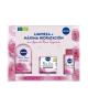 Estuche Nivea - Rutina Completa de Cuidado Facial: Agua Micelar 400 ml, Crema Facial 50 ml y Mist Facial 150 ml