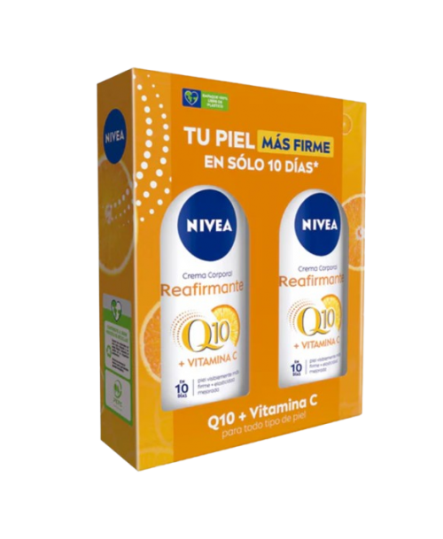 Estuche Nivea - Q10 + Vitaminca C: 2 Cremas Corporales de 400 ml c/u